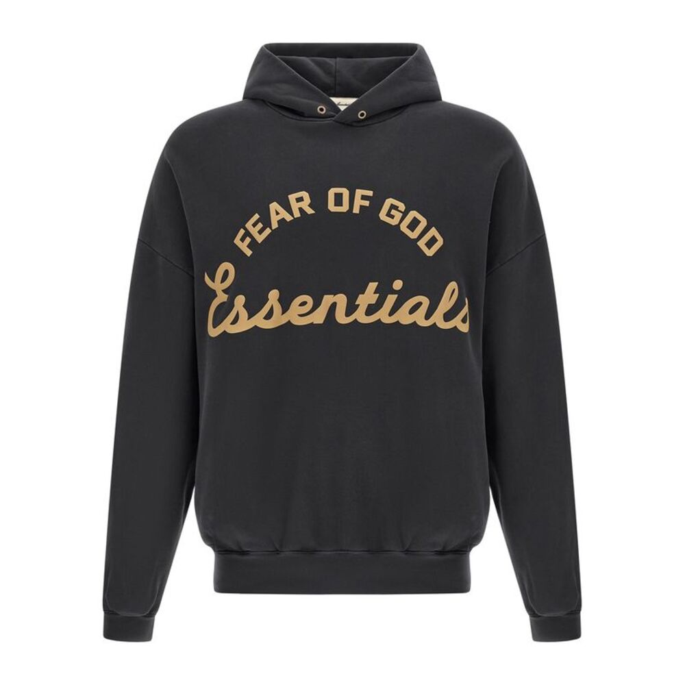 FEAR OF GOD ESSENTIAL Black Cotton Men's Sweatshirt
